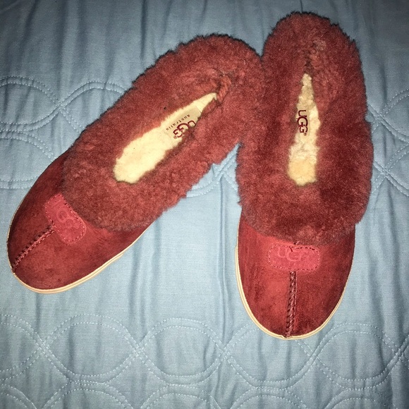Red Ugg Slippers - Picture 2 of 2